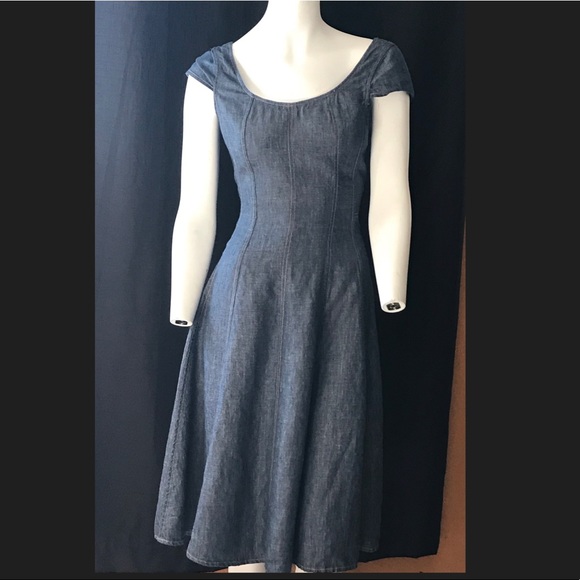 talbots denim dress